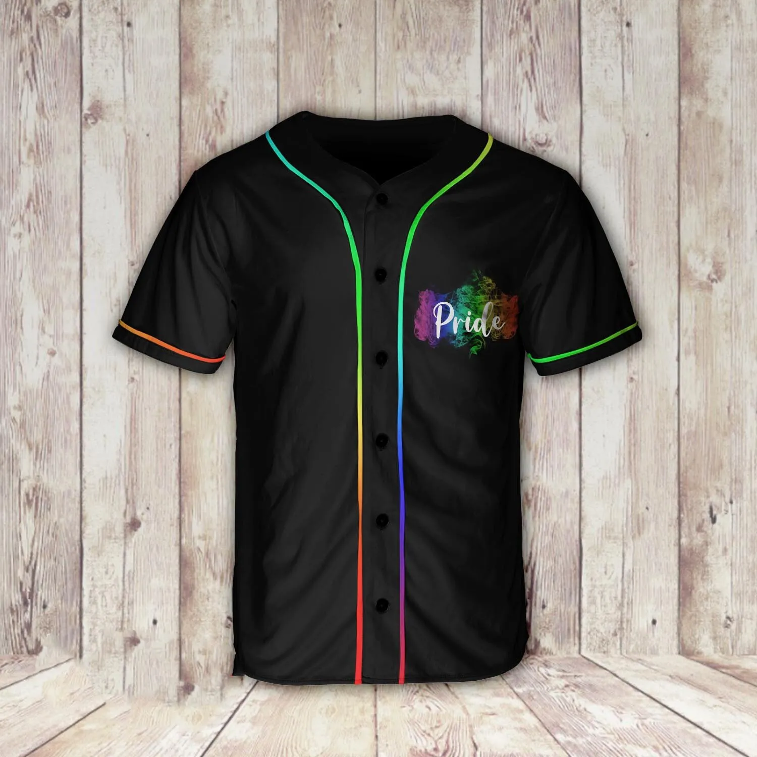 3D All Over Print Lgbt Pride Flag Baseball Shirt, Flag Baseball Jersey Shirt