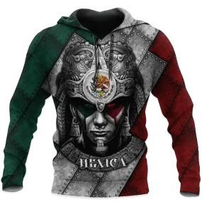 3D All Over Print Warrior Hoodie, Aztec Warriors Hoodie, Mexica Hoodie