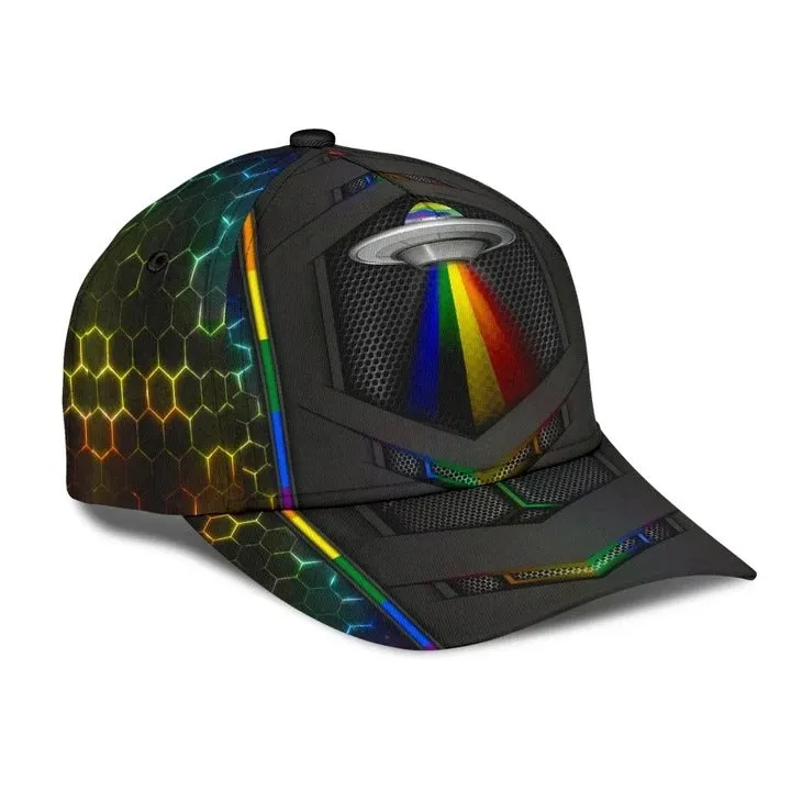 3D All Over Printed Baseball Cap For Lesbian Gay Friend, Powerful Together We Rise Lgbt Cap