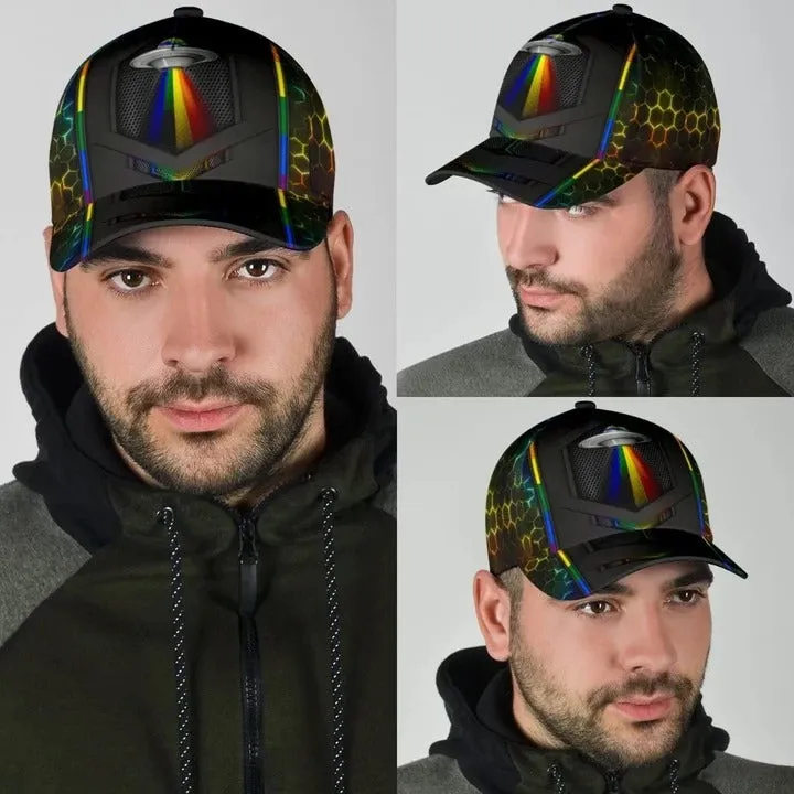 3D All Over Printed Baseball Cap For Lesbian Gay Friend, Powerful Together We Rise Lgbt Cap