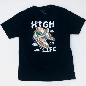 3FORTY High On Life Kid Graphic T-Shirt - Black