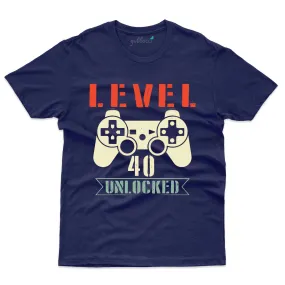 40 Unlocked T-Shirt - 40th Birthday T-Shirt Collection