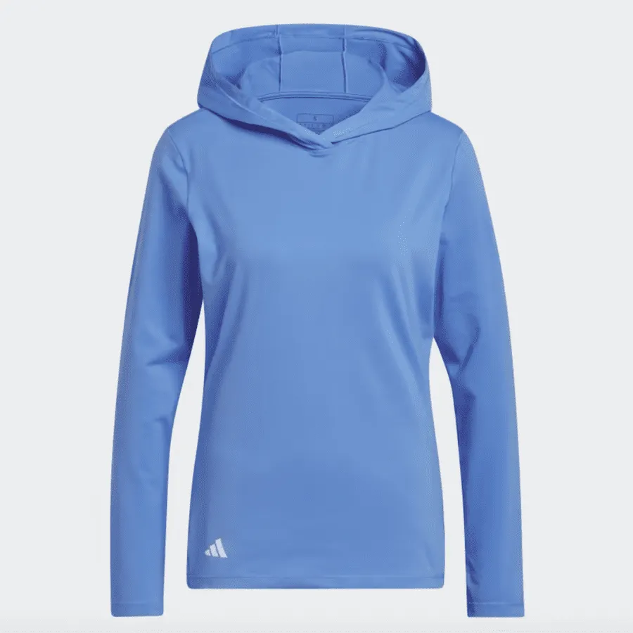 Adidas Ladies Performance Golf Hoodie - Blue