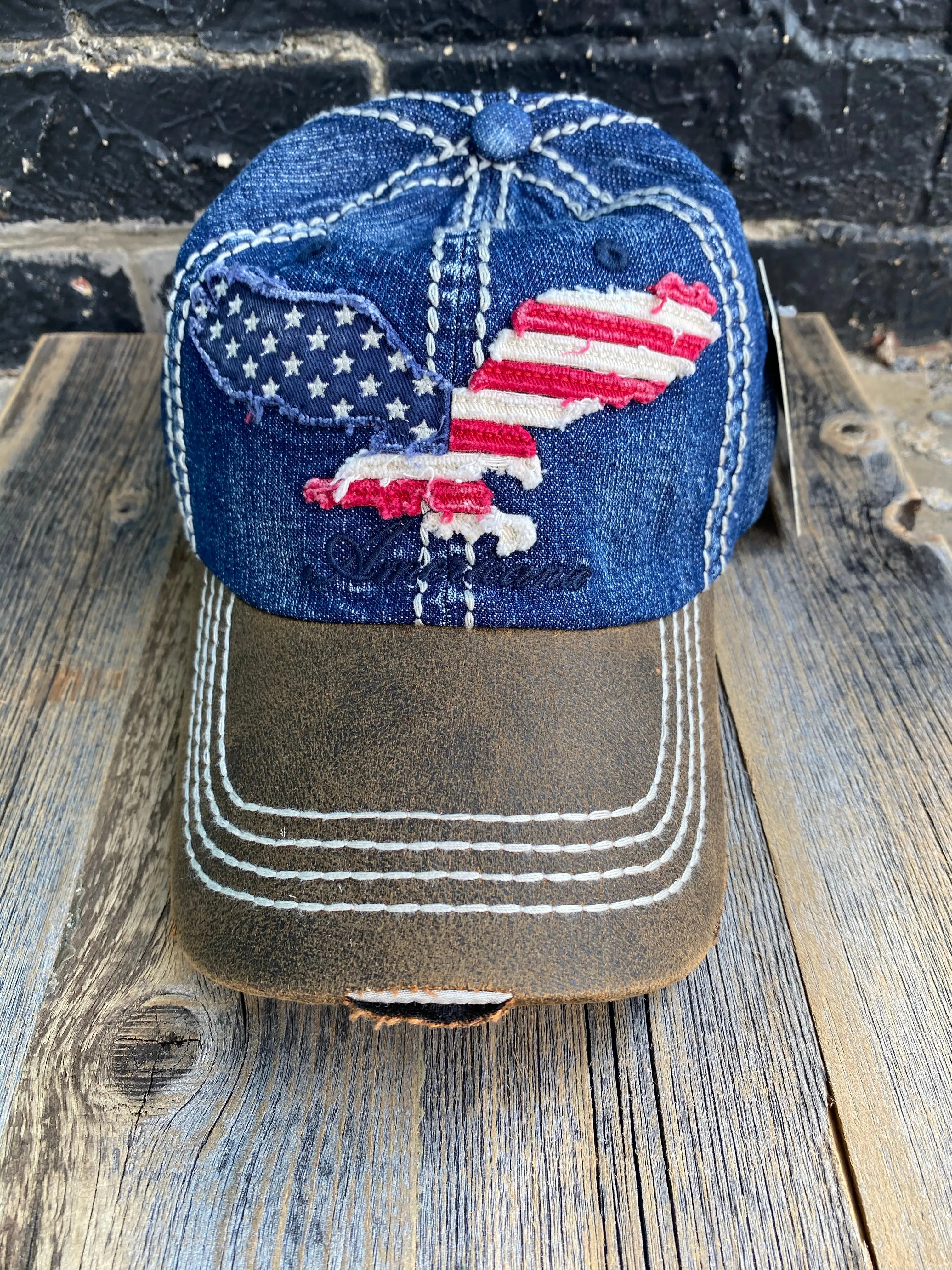 American Eagle Denim Baseball Cap