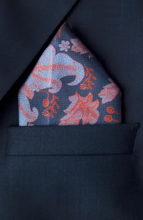 Antique Floral Pocket Square