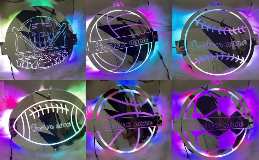 Baseball LED Acrylic Mirrors - PRE-ORDER