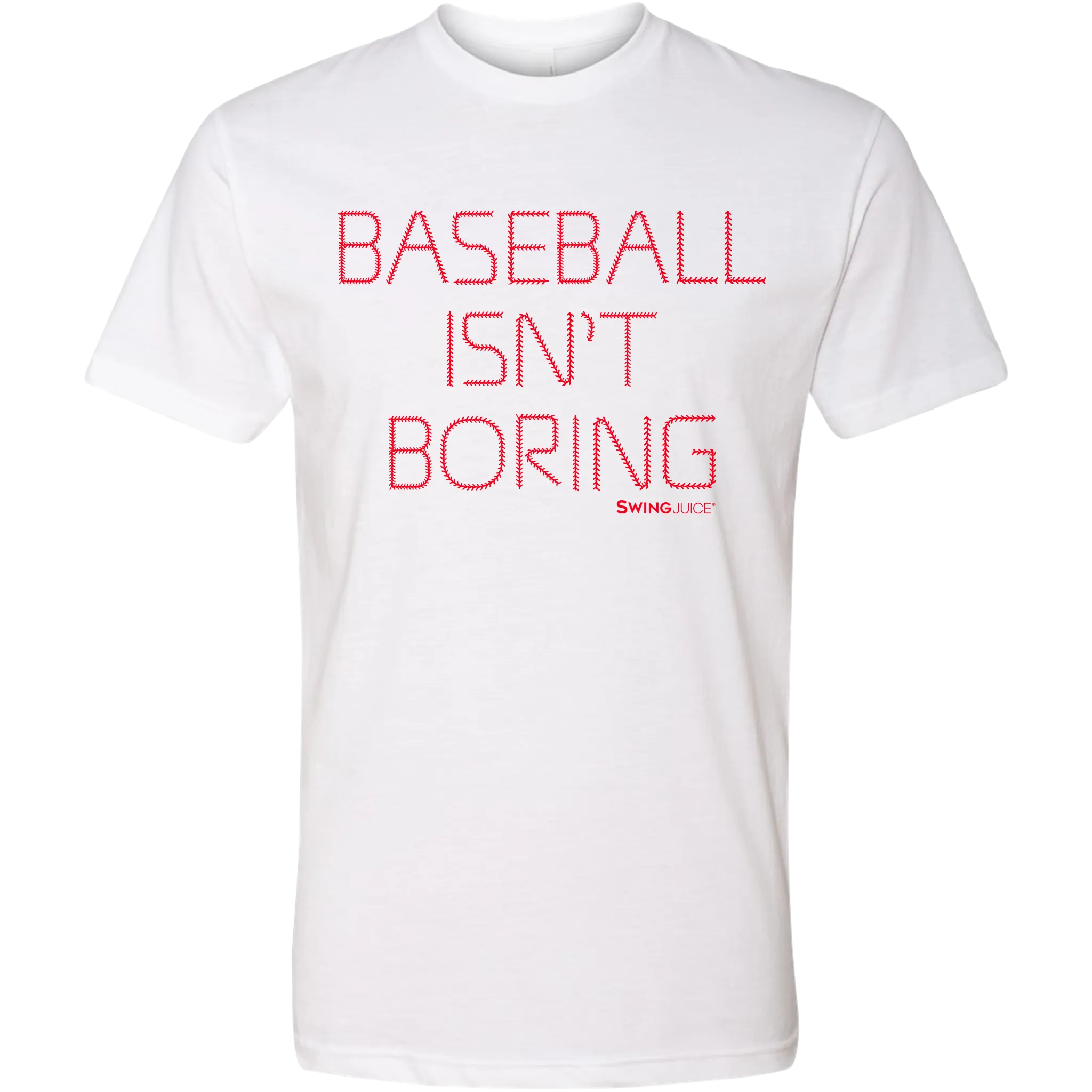 Baseball Official Baseball Isn't Boring Unisex T-Shirt White