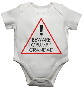 Beware Grumpy Grandad - Baby Vests Bodysuits