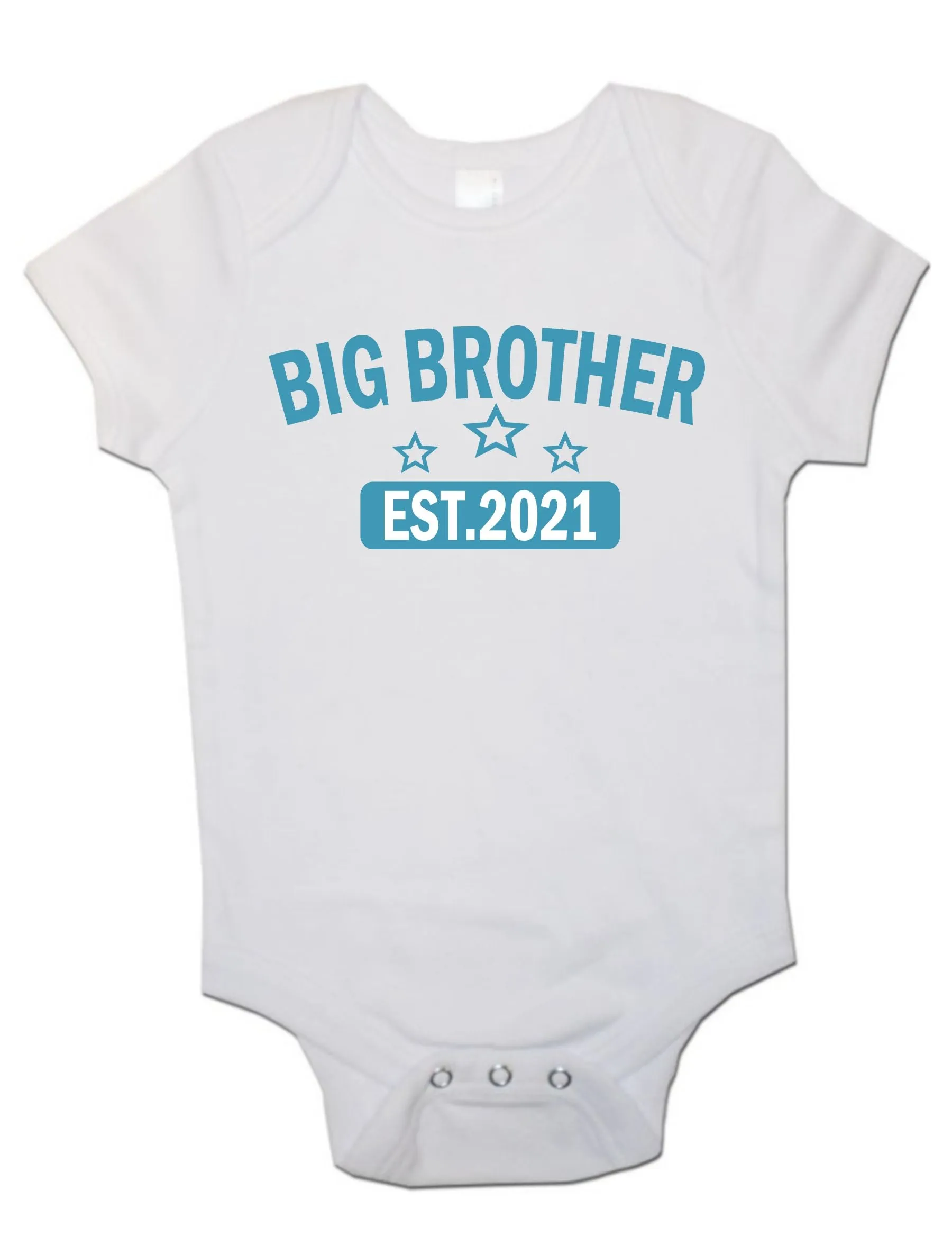 Big Brother EST. 2021 - Baby Vests Bodysuits for Boys, Girls