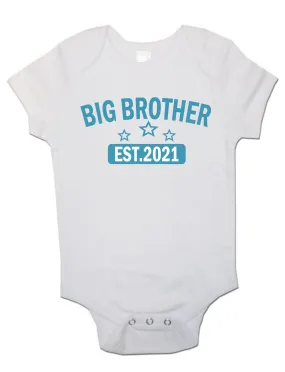 Big Brother EST. 2021 - Baby Vests Bodysuits for Boys, Girls