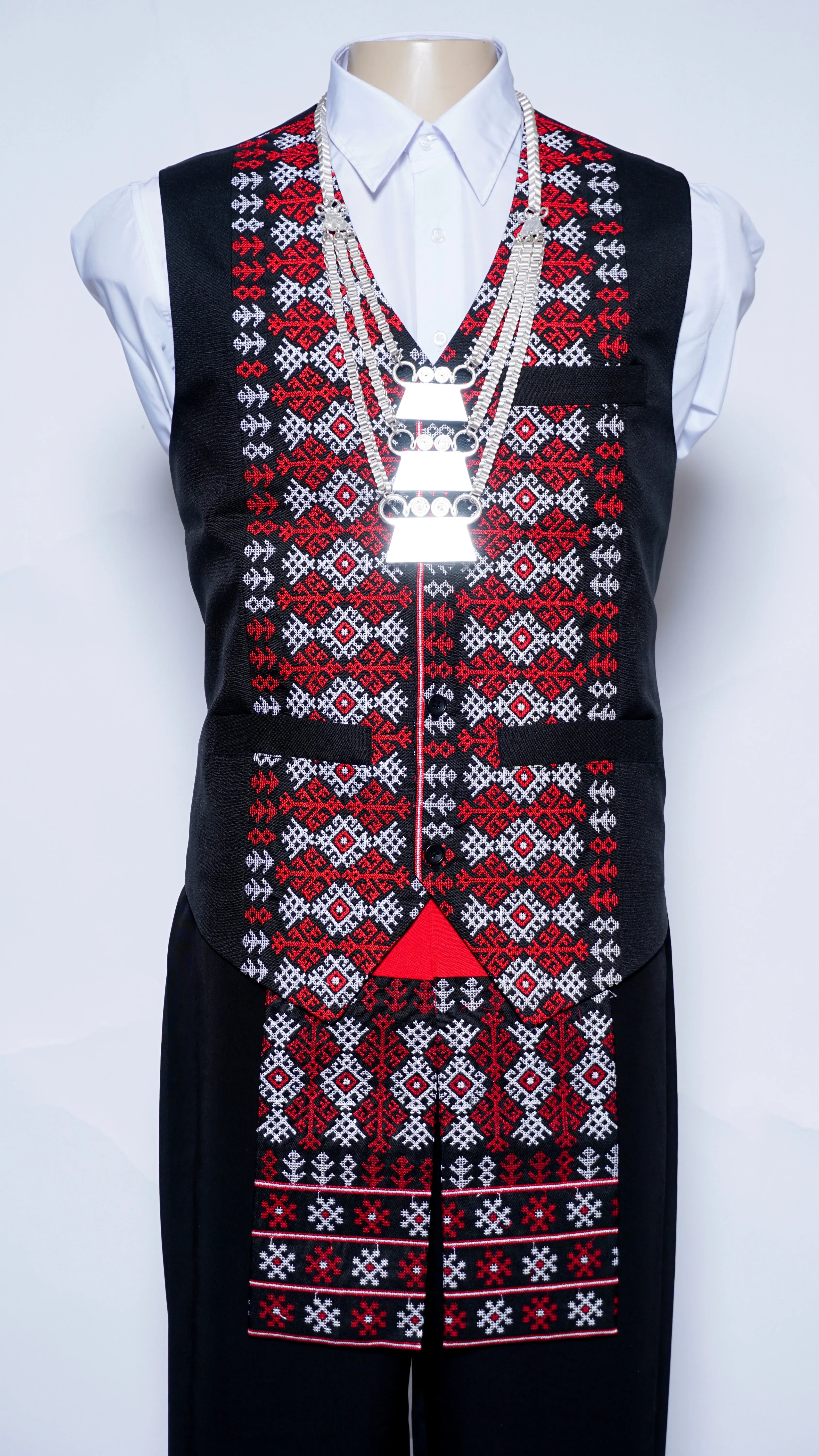 Bright Red Co Vest (46")