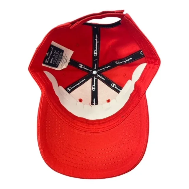 Champion 6 panel baseball cap 804877 RS046 HRR red