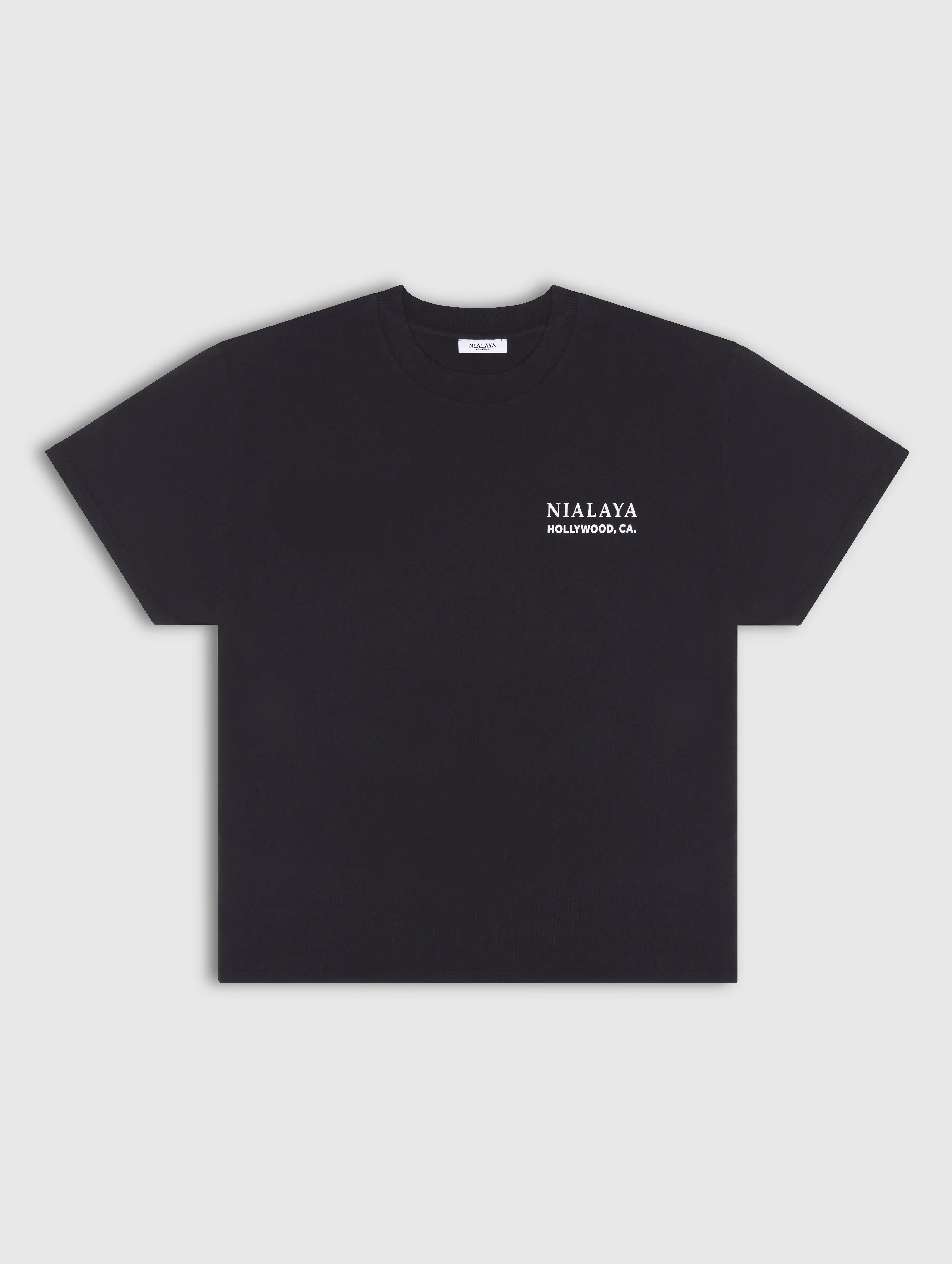 Classic Nialaya Logo Tee in Black