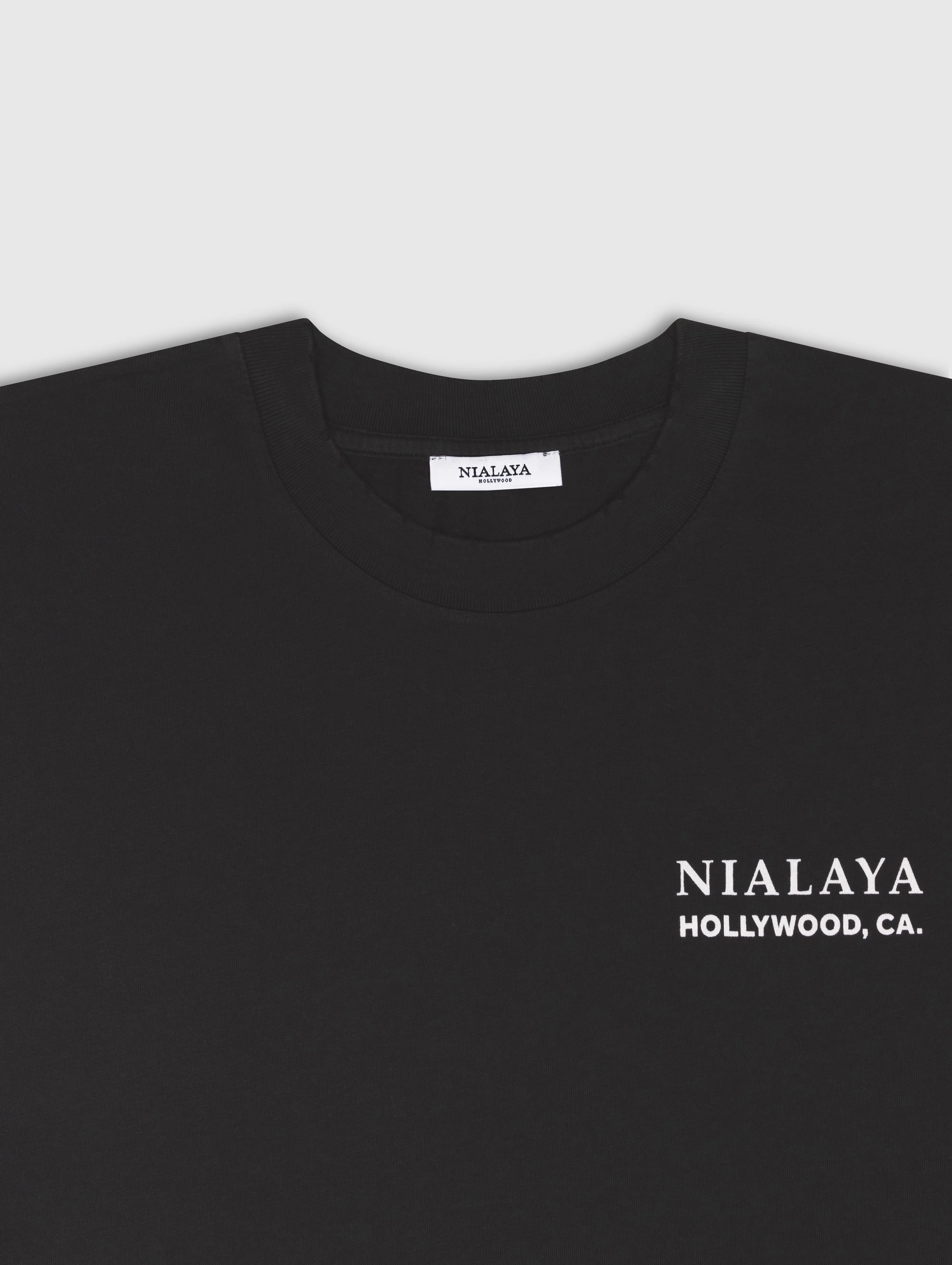 Classic Nialaya Logo Tee in Black