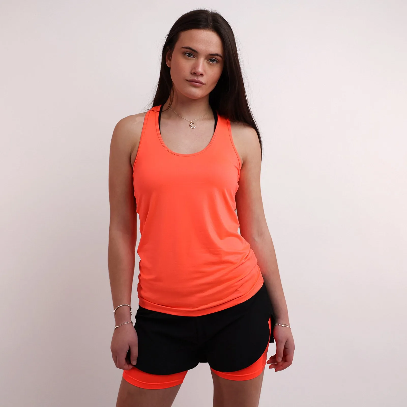 Coral Soft-Touch Racer-Back Vest