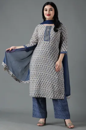 Crescent Blue Modal Fancy Suit