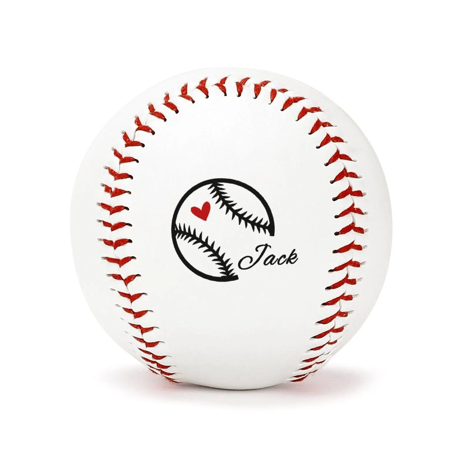 Custom Name Heart Anniversary Baseball Personalized Baseball Gift for Any Baseball Fan