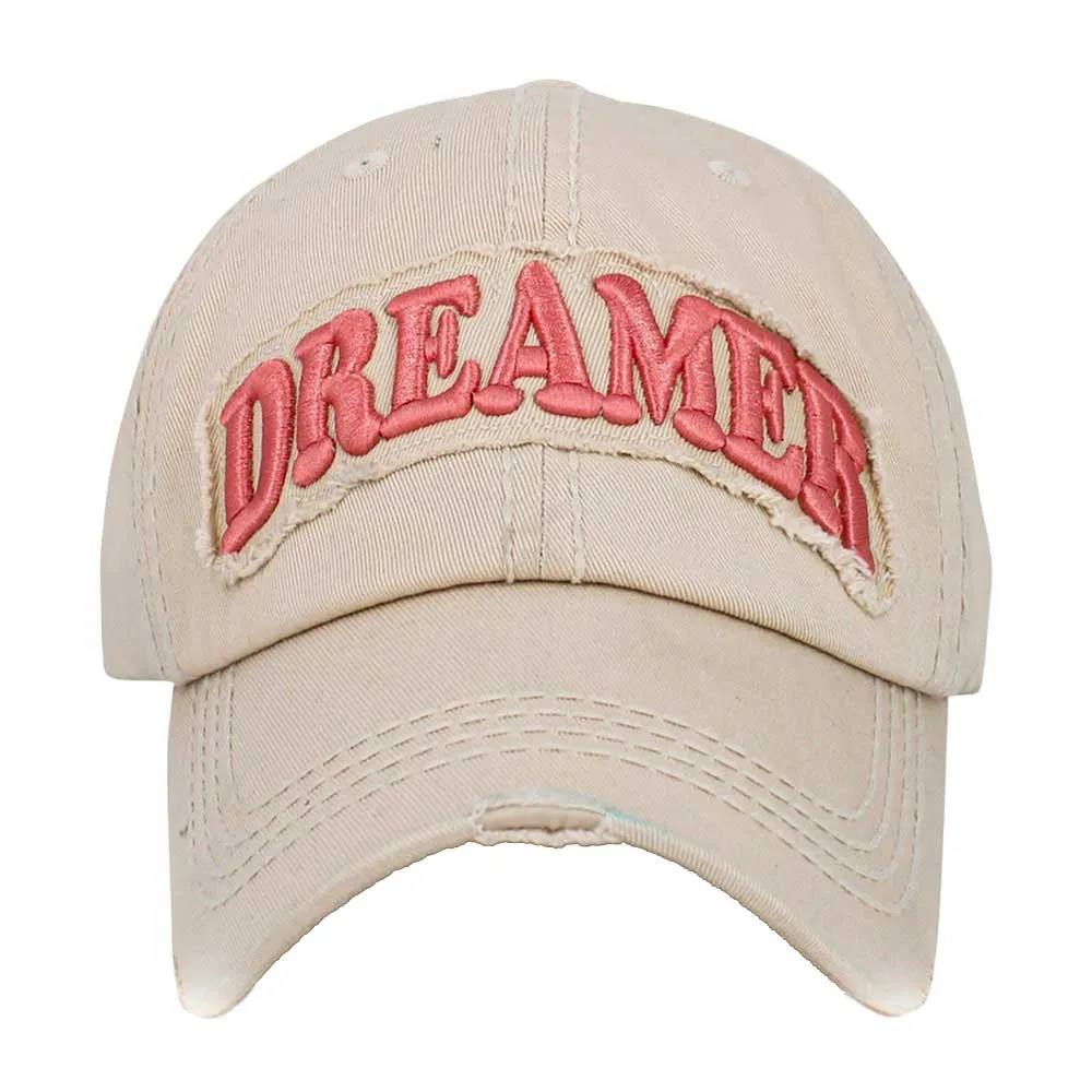 Dreamer Message Vintage Baseball Cap