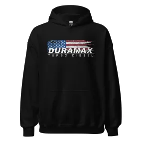 Duramax Hoodie Sweatshirt With Patriotic Design