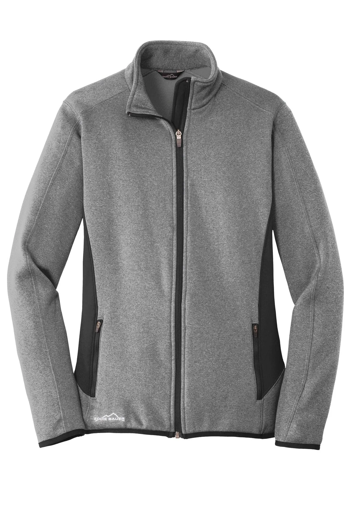 Eddie Bauer Ladies Full-Zip Heather Stretch Fleece Jacket. EB239