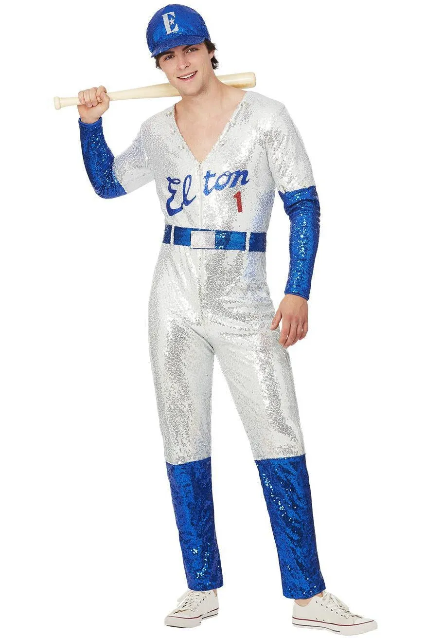 Elton John Deluxe Sequin Baseball Costume