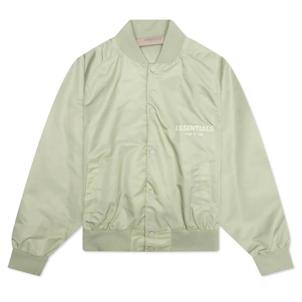 Essentials Kid's Baseball Jacket - Seafoam