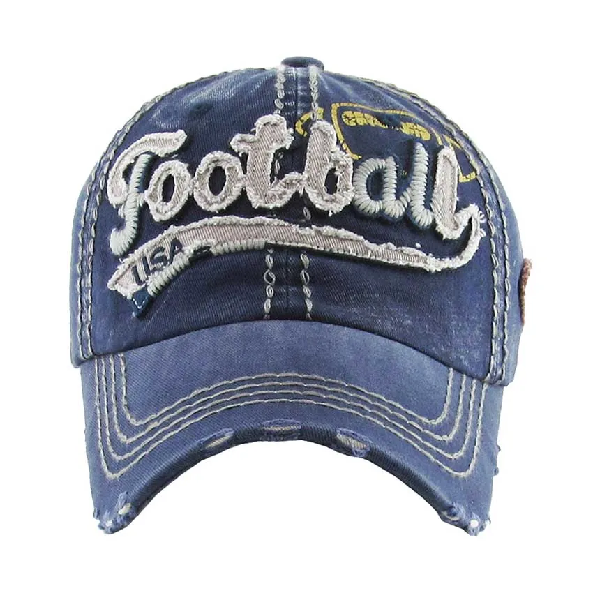 Football USA Message Vintage Baseball Cap