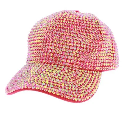 Glitter Rhinestone Embellished Shimmer Baseball Cap