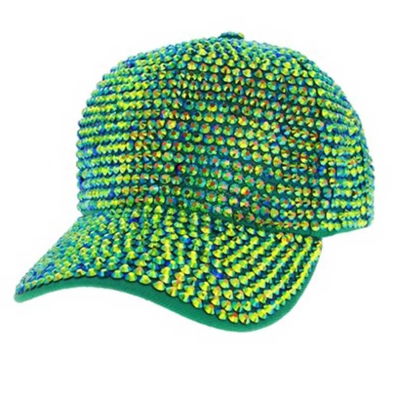 Glitter Rhinestone Embellished Shimmer Baseball Cap