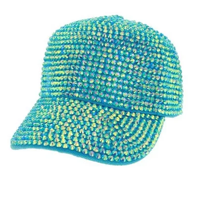 Glitter Rhinestone Embellished Shimmer Baseball Cap