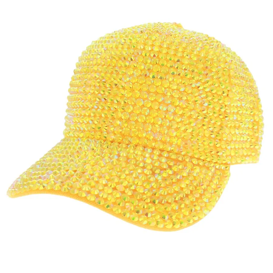 Glitter Rhinestone Embellished Shimmer Baseball Cap