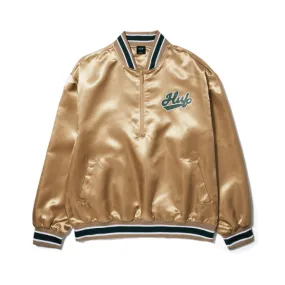 HUF Pop Fly Satin Baseball Jacket - Tan