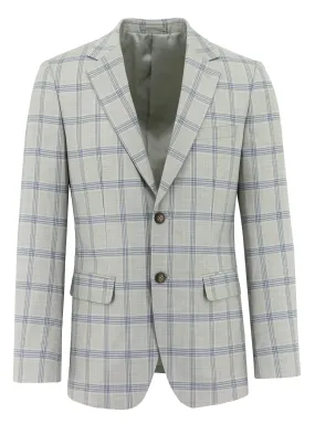 Jasper Edward Beige Checked Suit