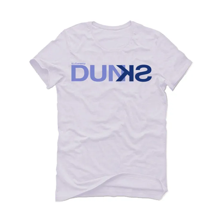 Kids Nike Dunk Low "Blueberry" White T-Shirt (DUNK OFFICIAL)