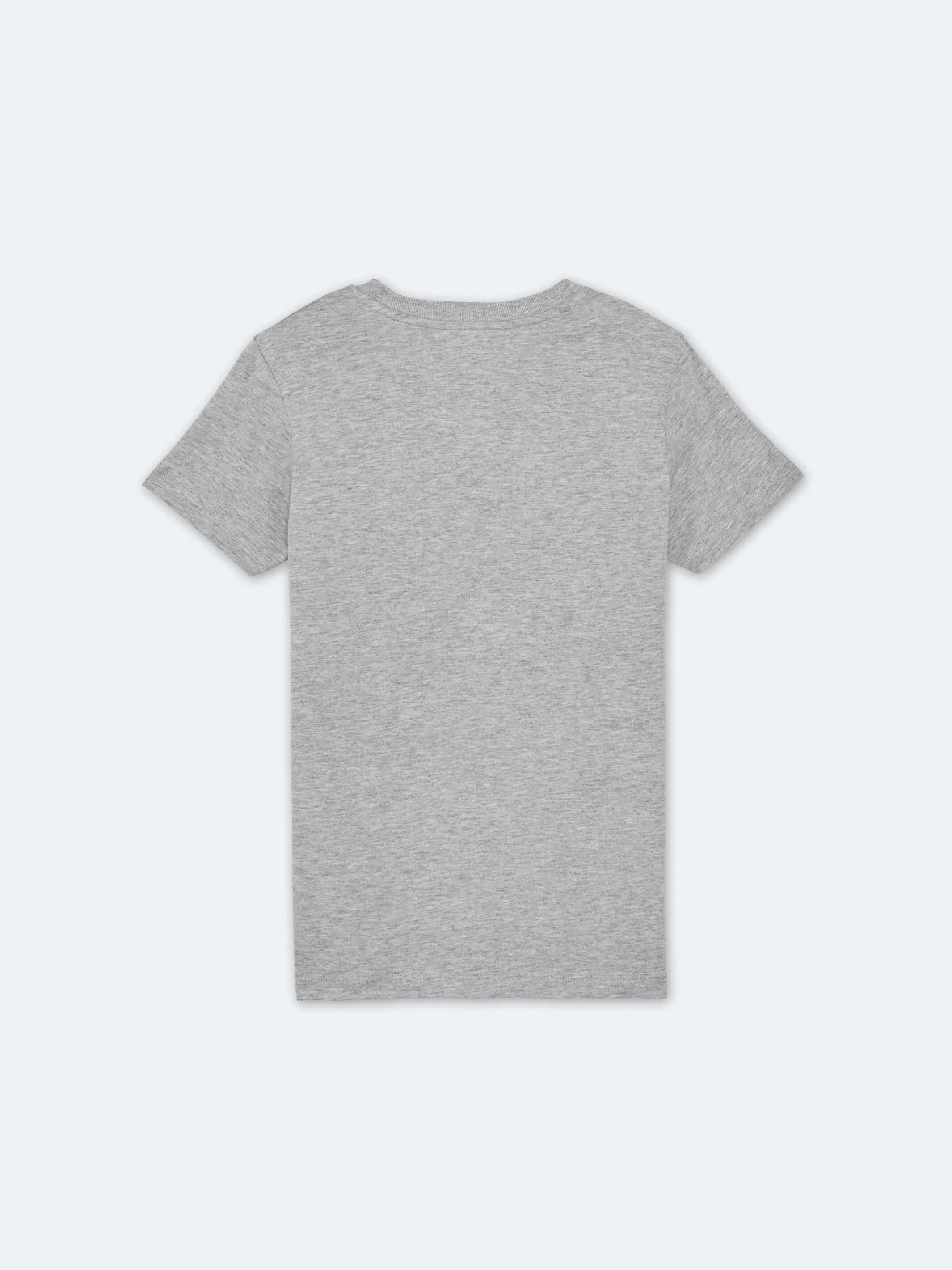 Kids Stencil Large Print Tee (Heather Grey)