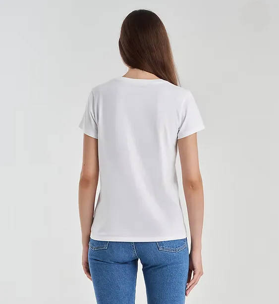 Levi's short sleeve T-shirt with The Perfect Tee logo Classic 17369-2033 dark floral fill bright white