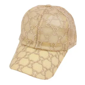 Luxury Patterned Mesh Baseball Cap