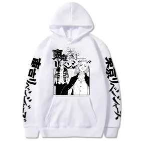 Mikey Sano Manjiro Hoodie Cosplay Tokyo Revengers Anime Loose Cute Hooded Sweatshirt