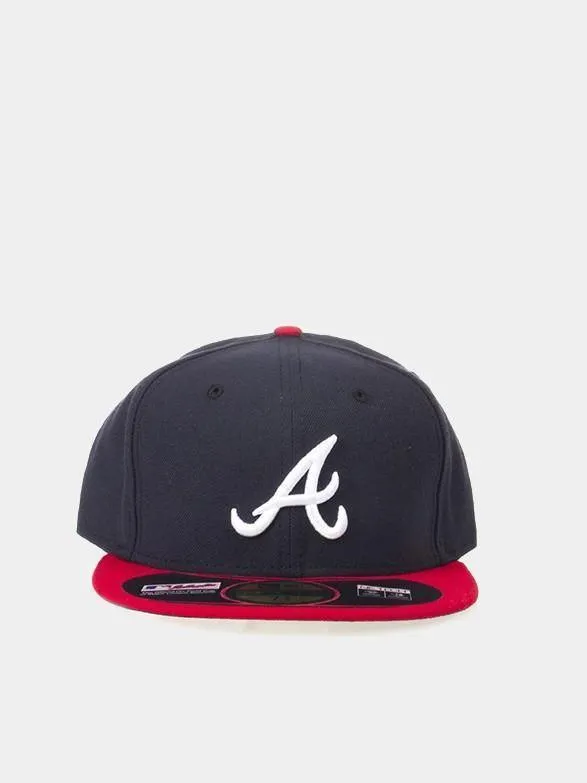 New Era Atlanta Braves 59FIFTY Fitted Cap - Navy / Red