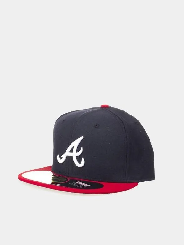 New Era Atlanta Braves 59FIFTY Fitted Cap - Navy / Red