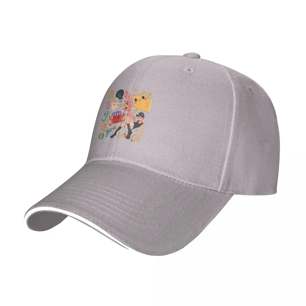 Omori Anime Art Baseball Cap Vaporwave Character Men's Custom Trucker Hat Baseball Cap