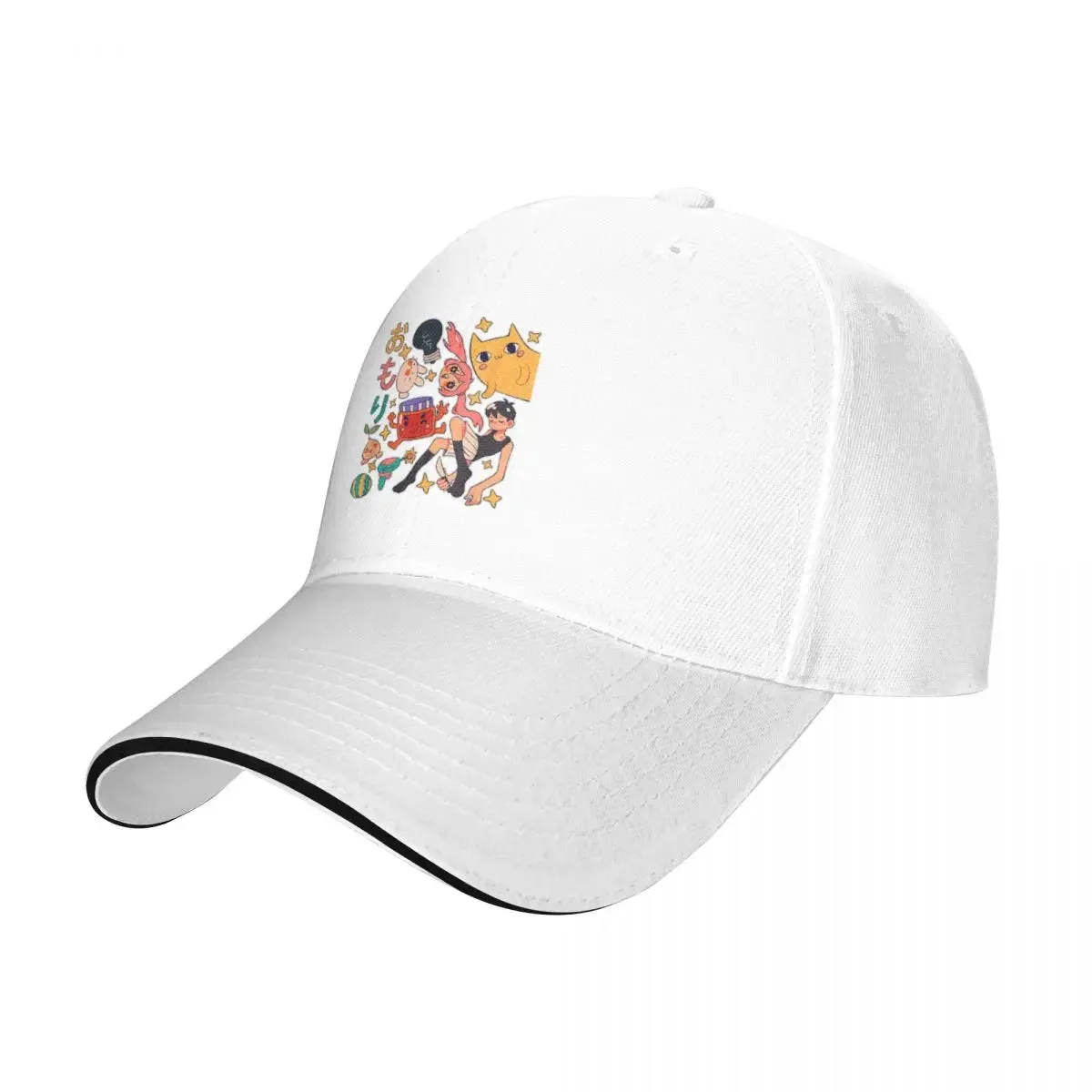 Omori Anime Art Baseball Cap Vaporwave Character Men's Custom Trucker Hat Baseball Cap