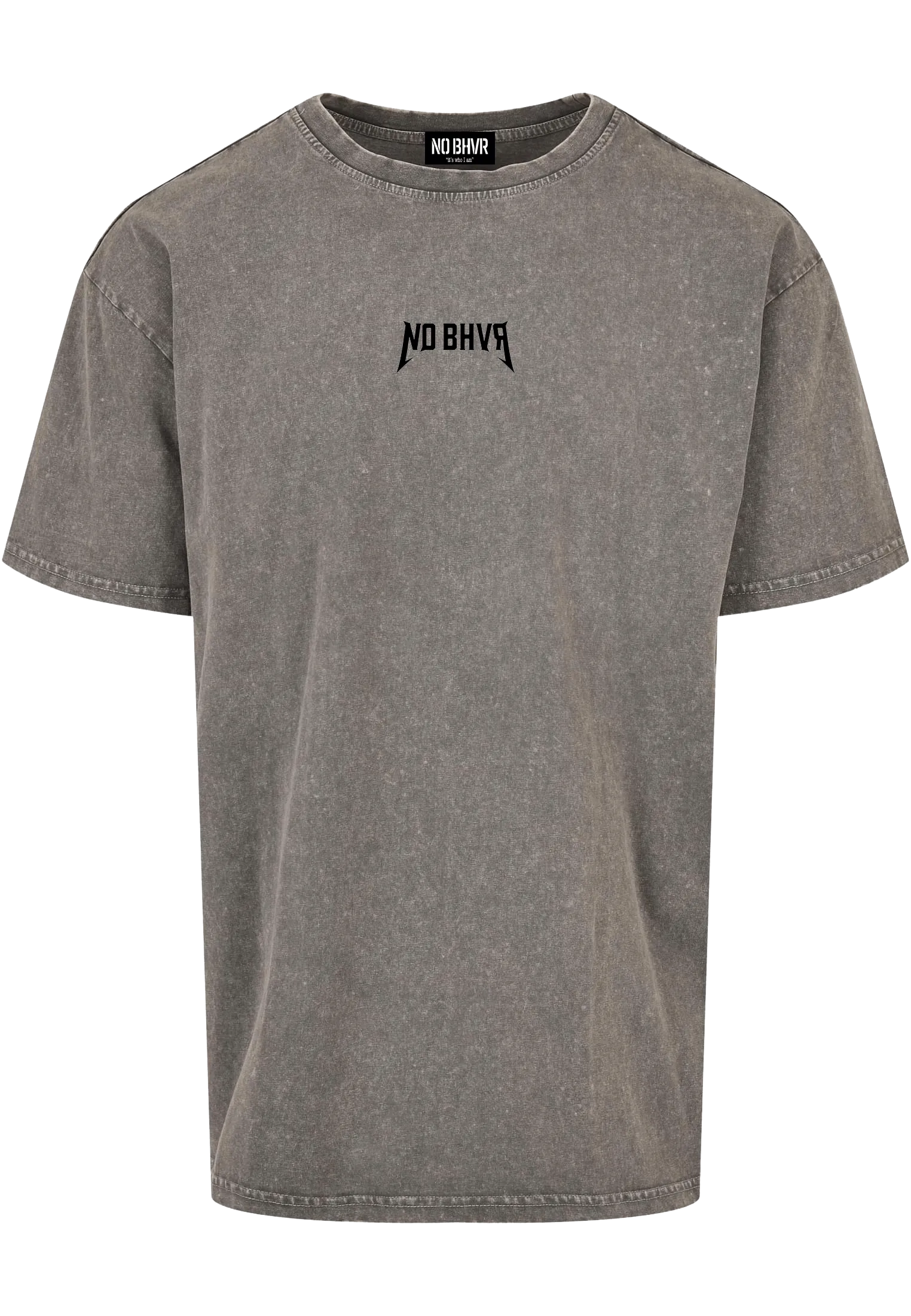 On Tour Acid Wash Black Print Tee (Asphalt Grey)