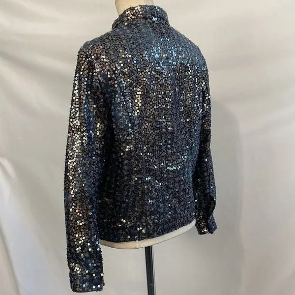 Ottod’AmeBlueSequined Jacket