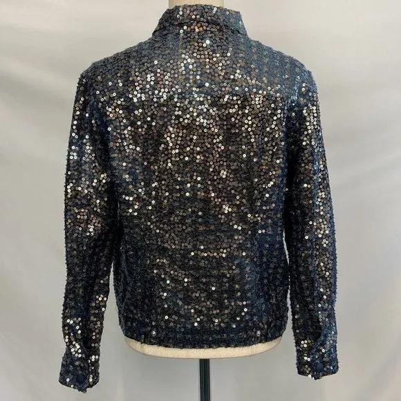 Ottod’AmeBlueSequined Jacket