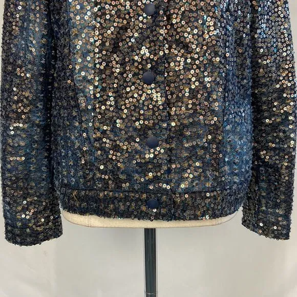 Ottod’AmeBlueSequined Jacket