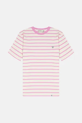 Panda Supreme izgili T-Shirt - Pembe /Krem