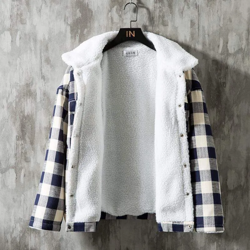 Plaid Sherpa Jacket