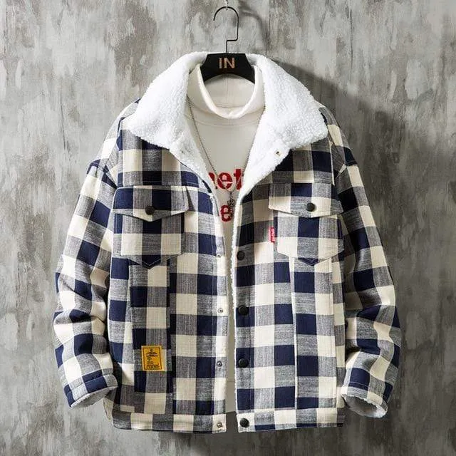 Plaid Sherpa Jacket