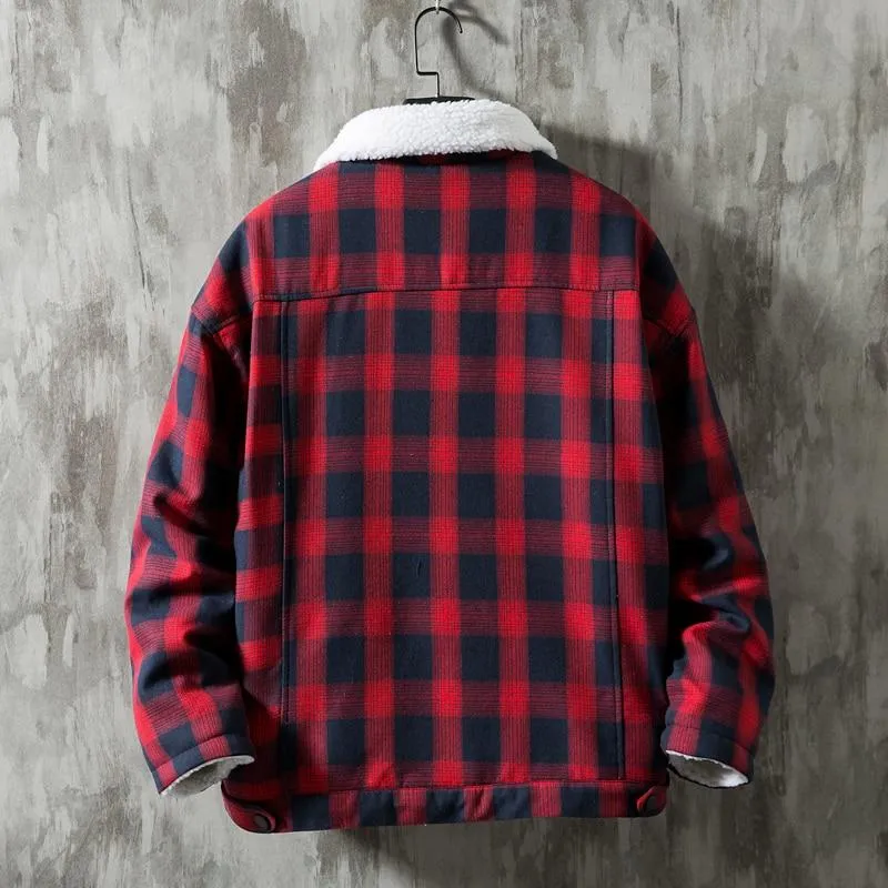 Plaid Sherpa Jacket